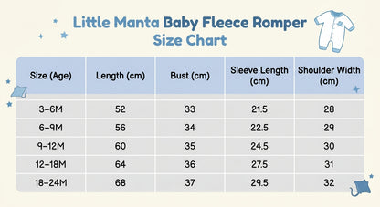 Little Manta Baby Fleece Romper