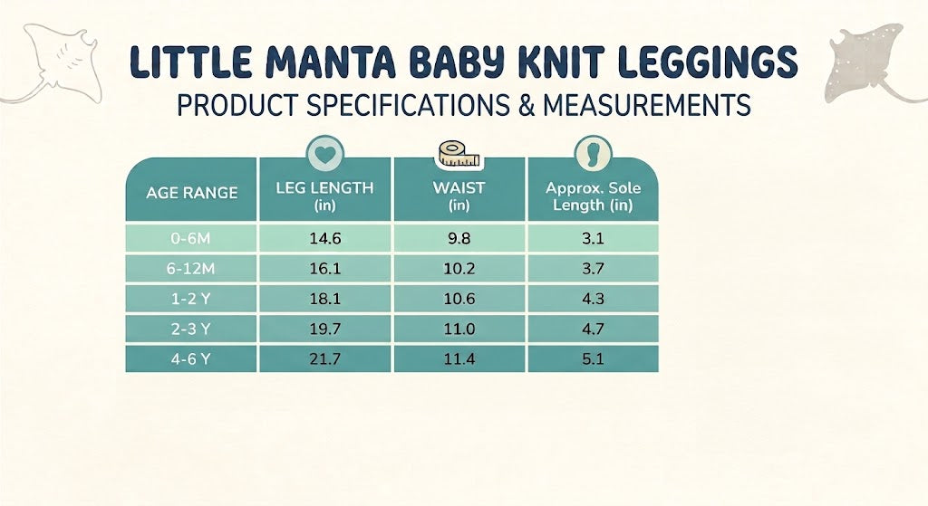 Little Manta Baby Knit Leggings