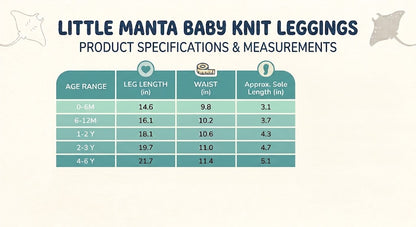 Little Manta Baby Knit Leggings