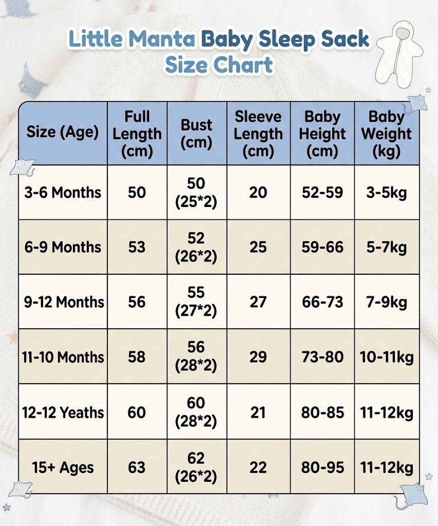 Little Manta Baby Sleep Sack