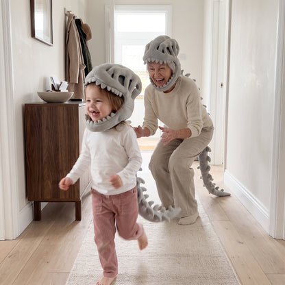 Little Manta Dino Plush Hoodie