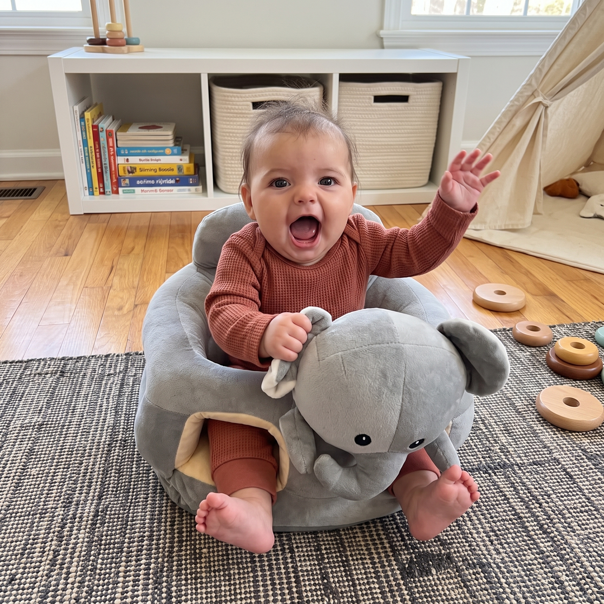 Little Manta Plush Learning Seat