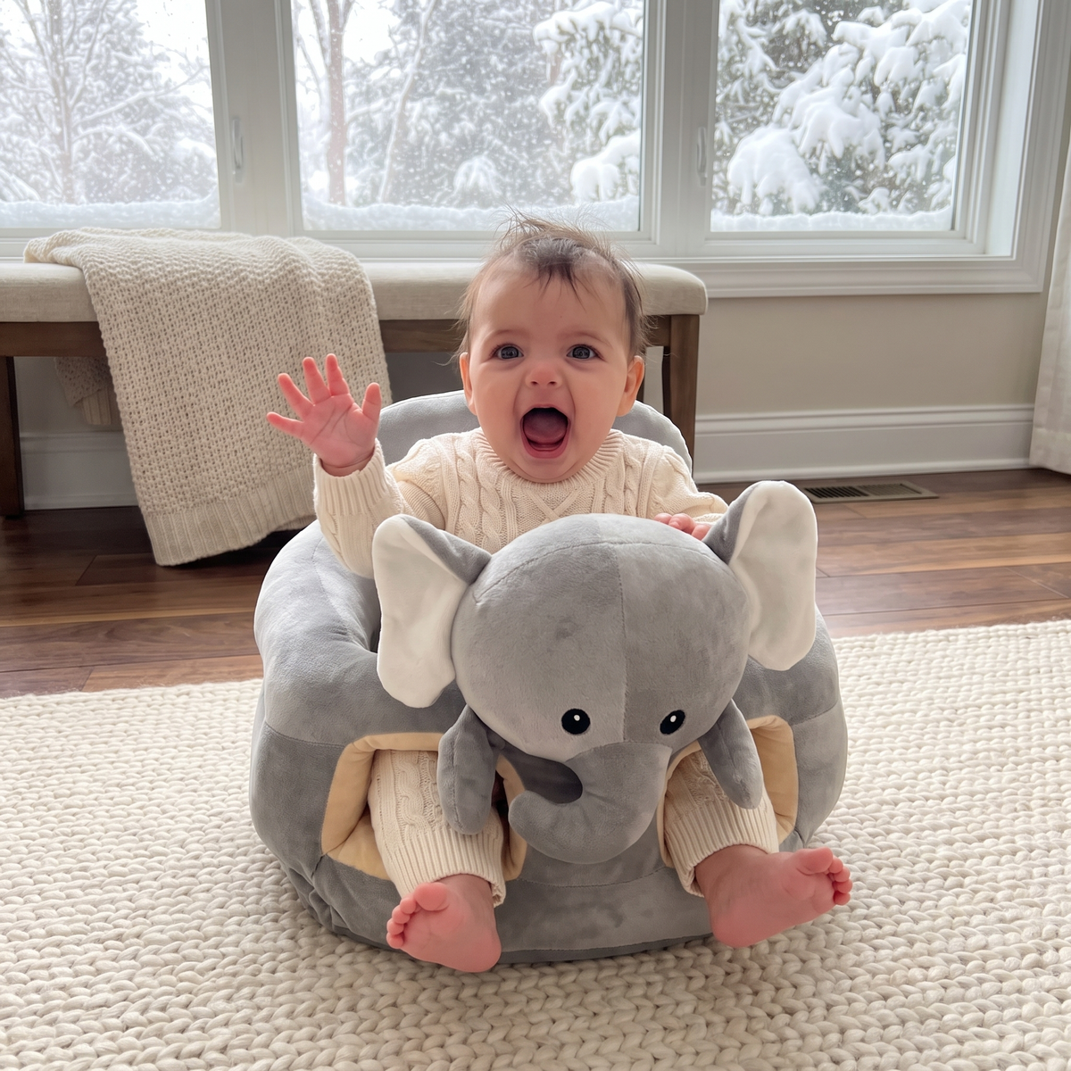Little Manta Plush Learning Seat