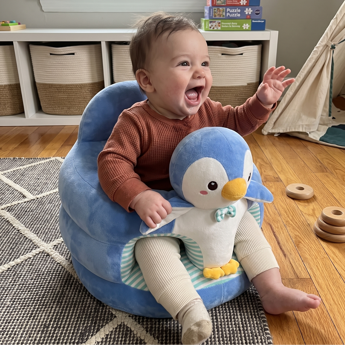 Little Manta Plush Learning Seat