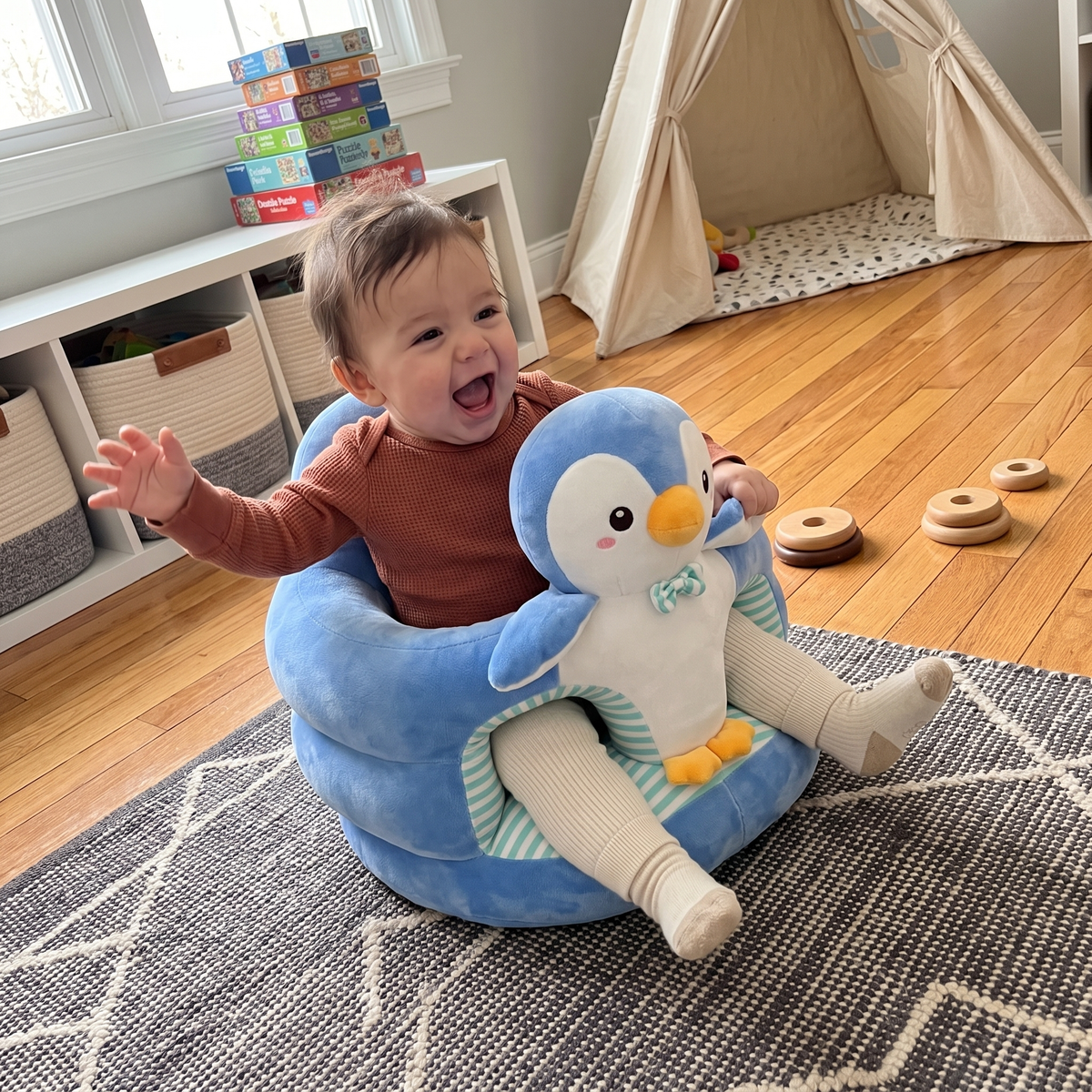 Little Manta Plush Learning Seat