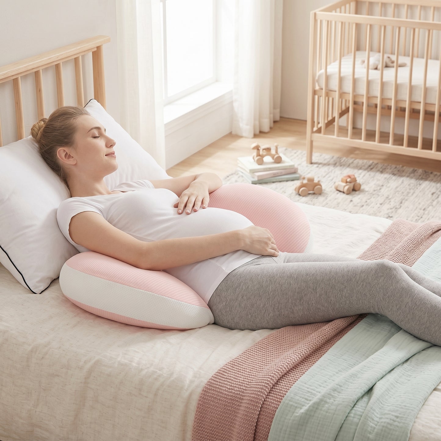 Maternity Side Sleeper Pregnancy Pillow