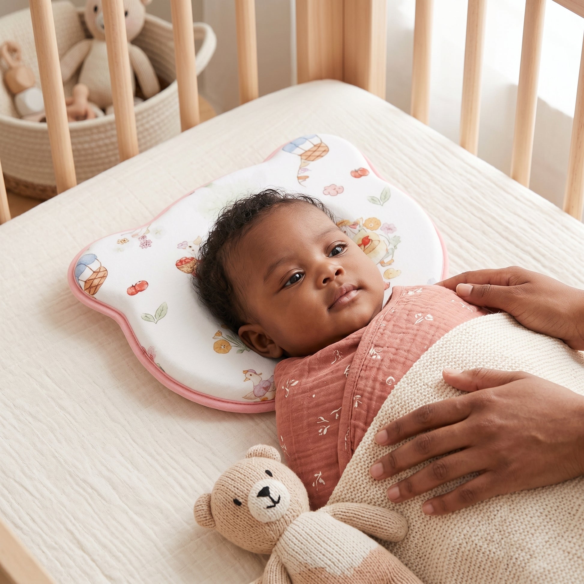 Memory Foam Baby Flat Head Pillow