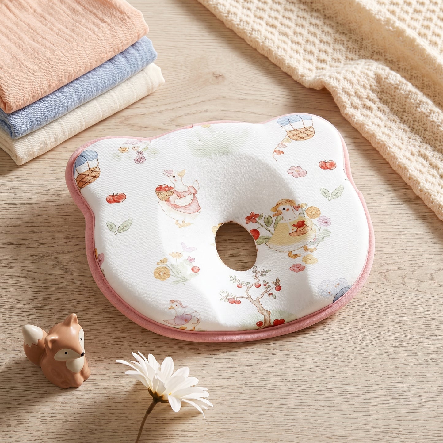 Memory Foam Baby Flat Head Pillow