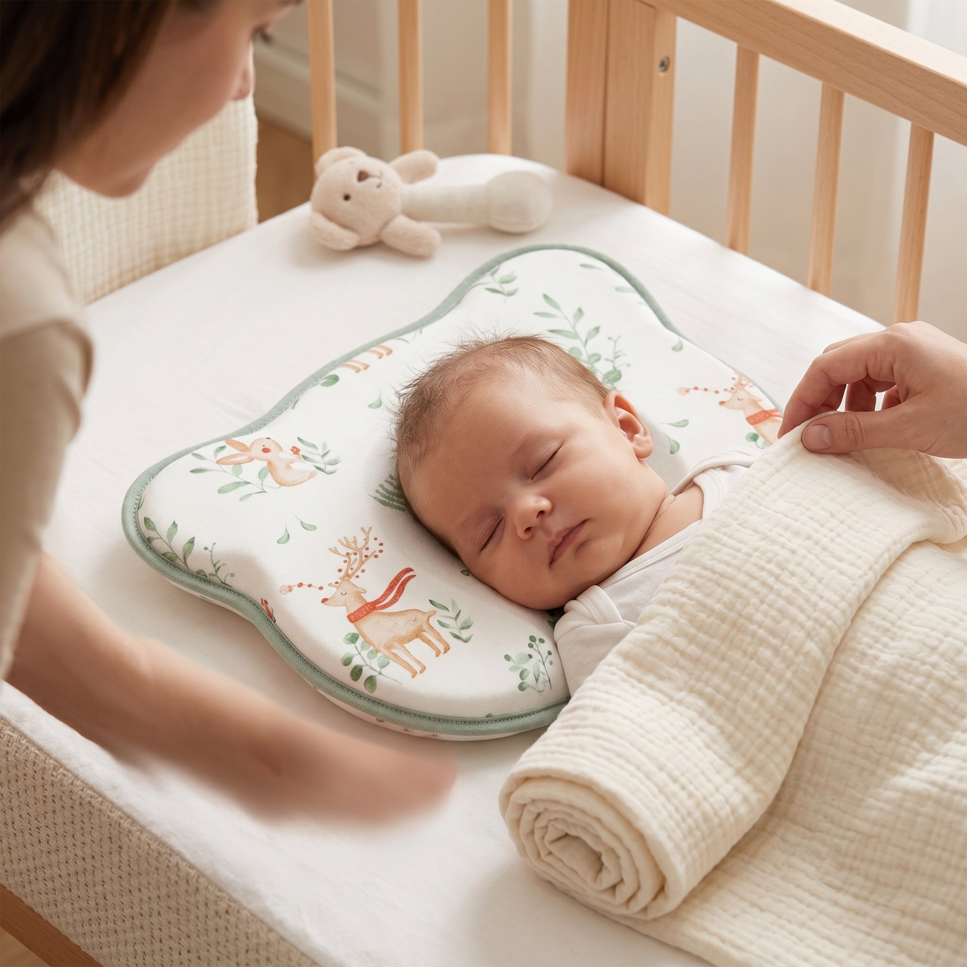 Memory Foam Baby Head Shaping Pillow