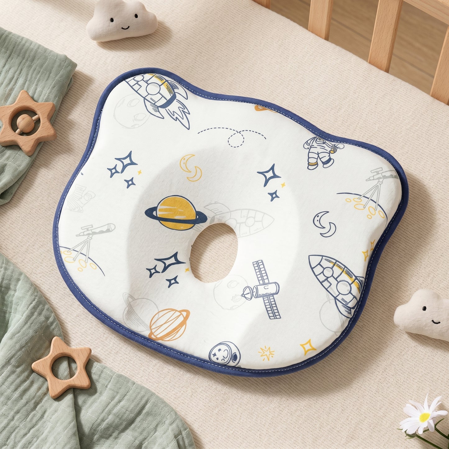 Memory Foam Baby Head Shaping Pillow