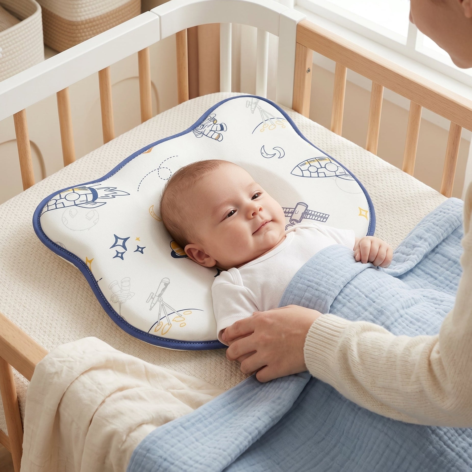 Memory Foam Baby Head Shaping Pillow