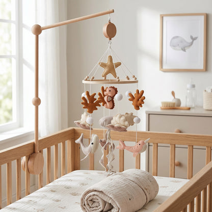 Musical Crib Mobile Set with Arm