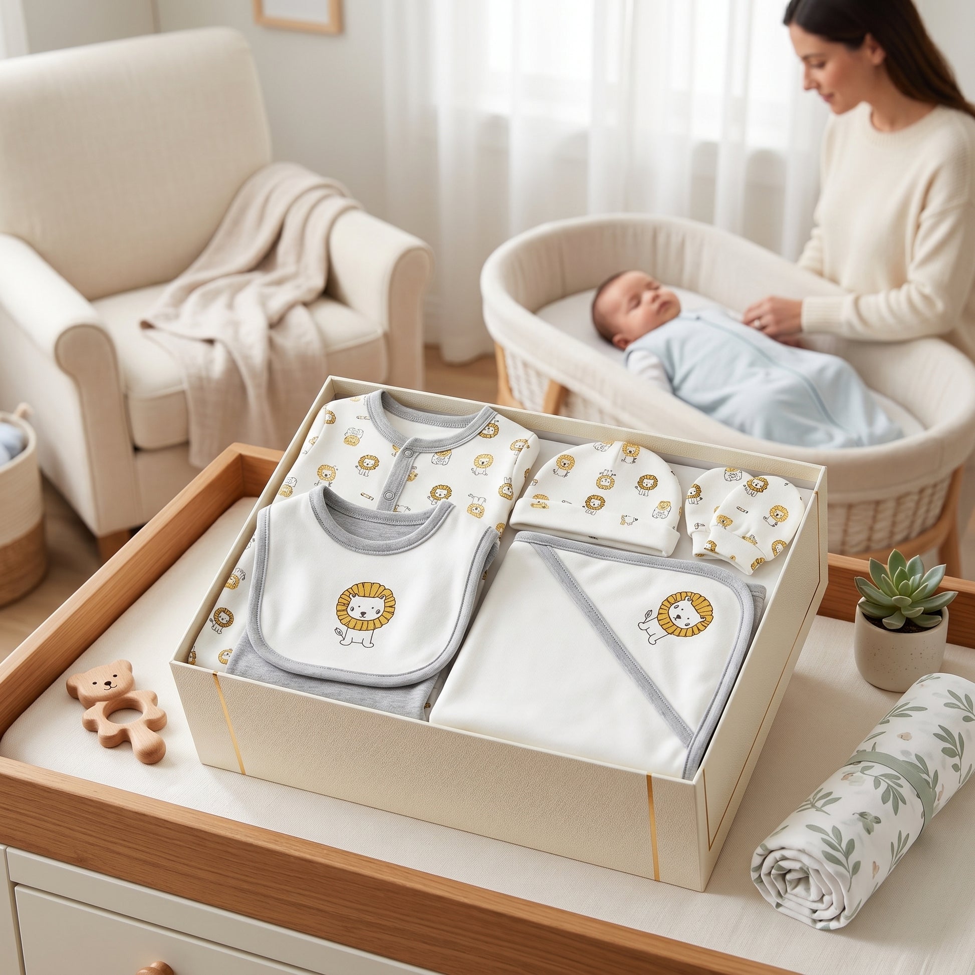Newborn Baby Shower Gift Kit 6 Pieces