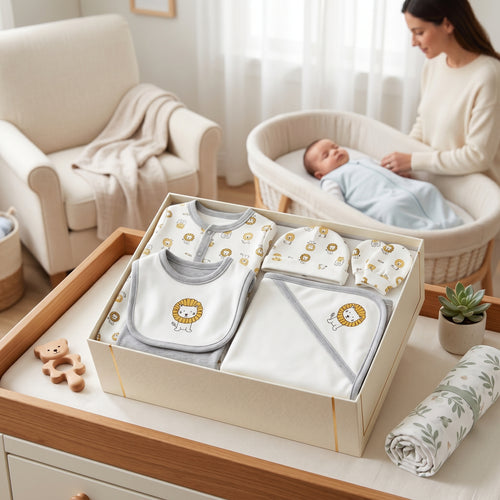 Newborn Baby Shower Gift Kit 6 Pieces