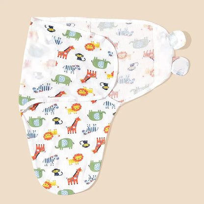 Newborn Swaddle Wrap Sleep Sack with Hat Set
