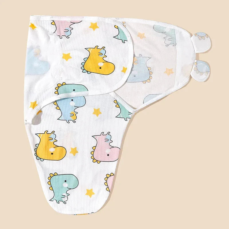 Newborn Swaddle Wrap Sleep Sack with Hat Set
