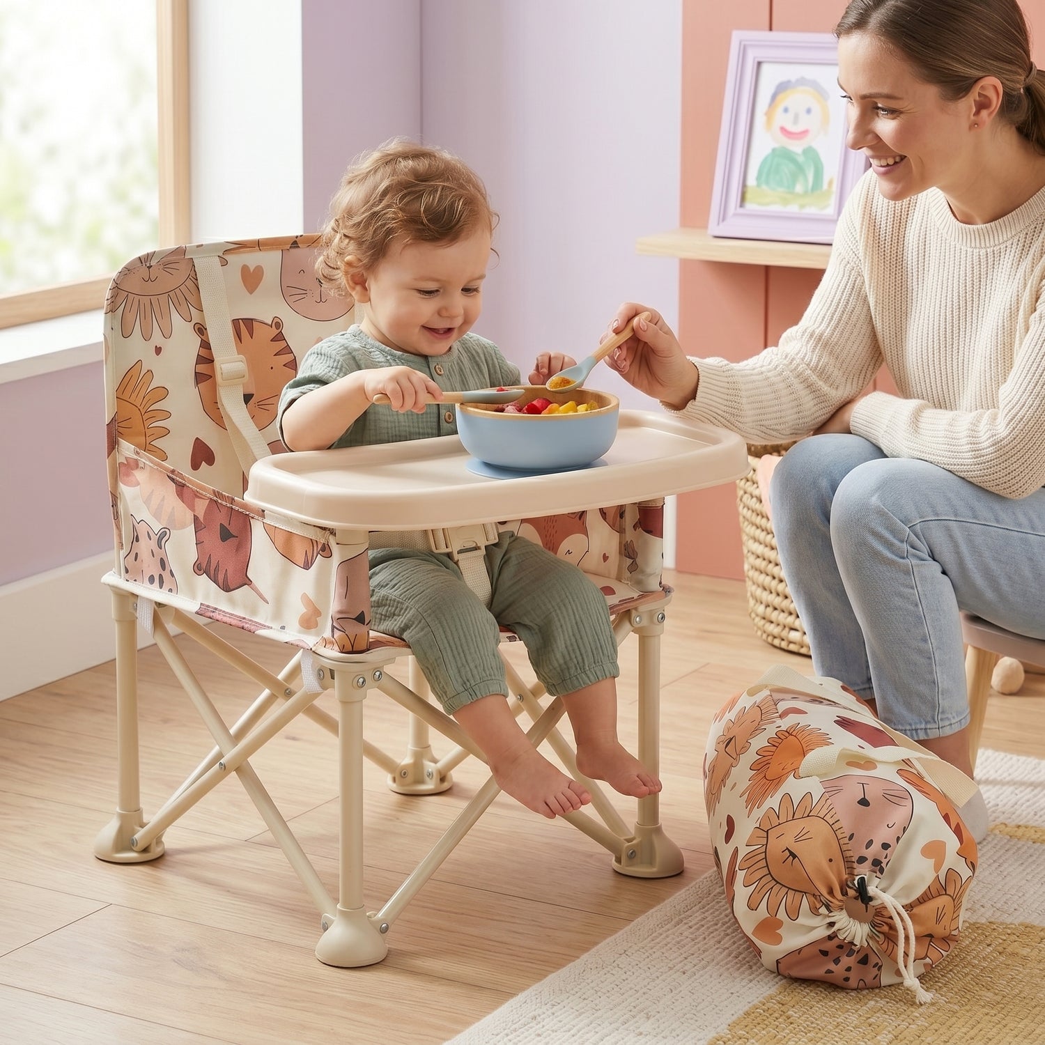 Portable Baby Seat for Outdoor Use