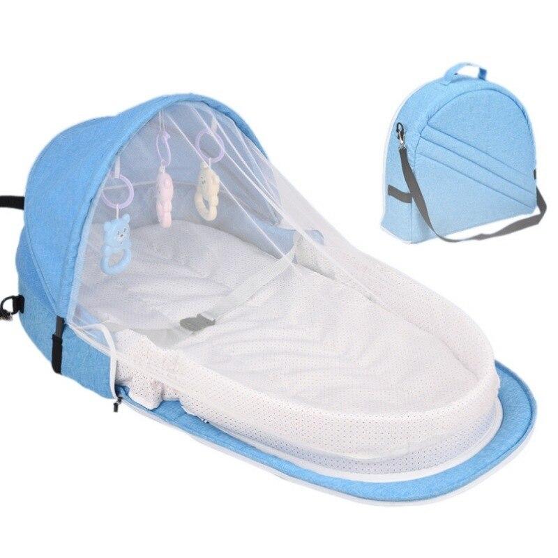 Portable Foldable Baby Bassinet with Mosquito Net