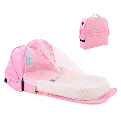 Portable Foldable Baby Bassinet with Mosquito Net