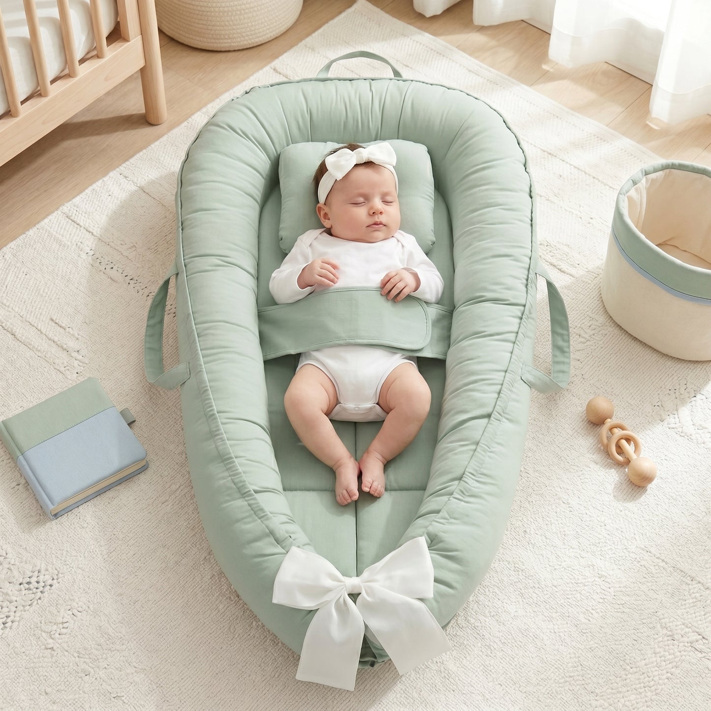 Portable Foldable Winged Newborn Baby Nest