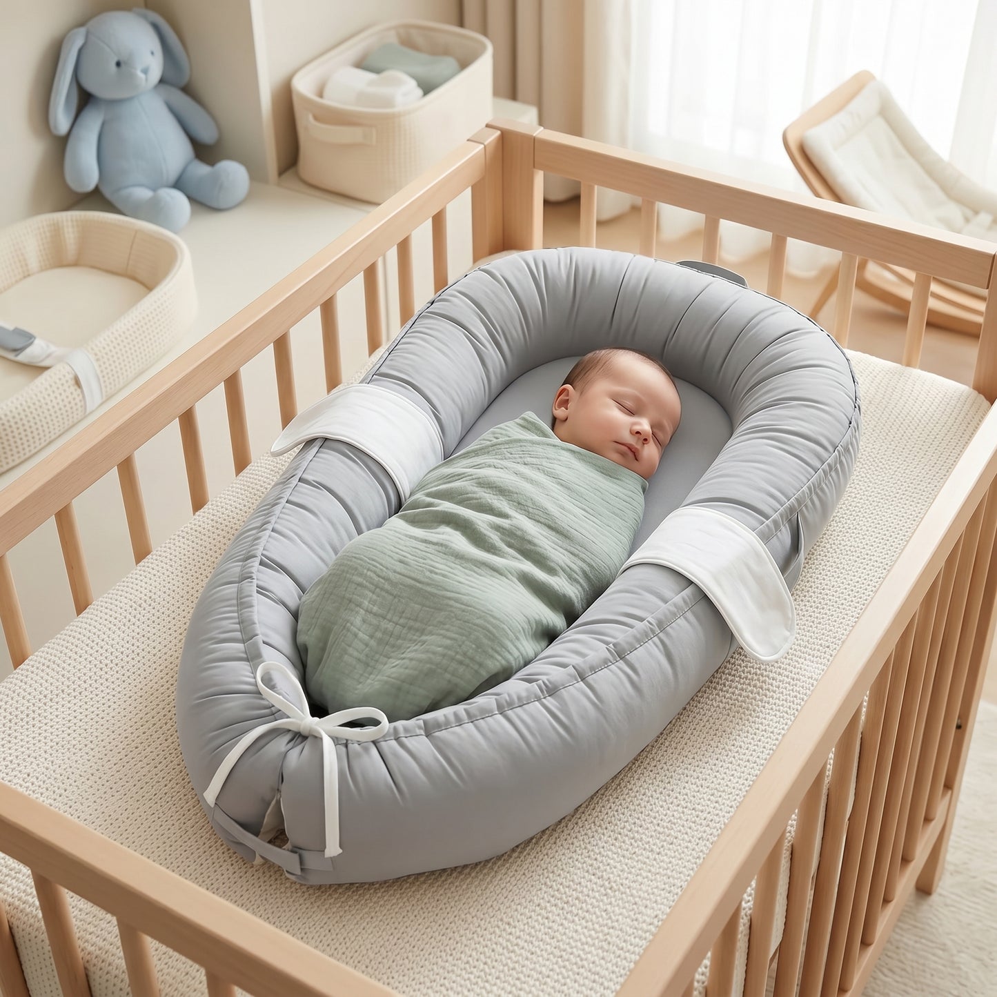 Portable Foldable Winged Newborn Baby Nest