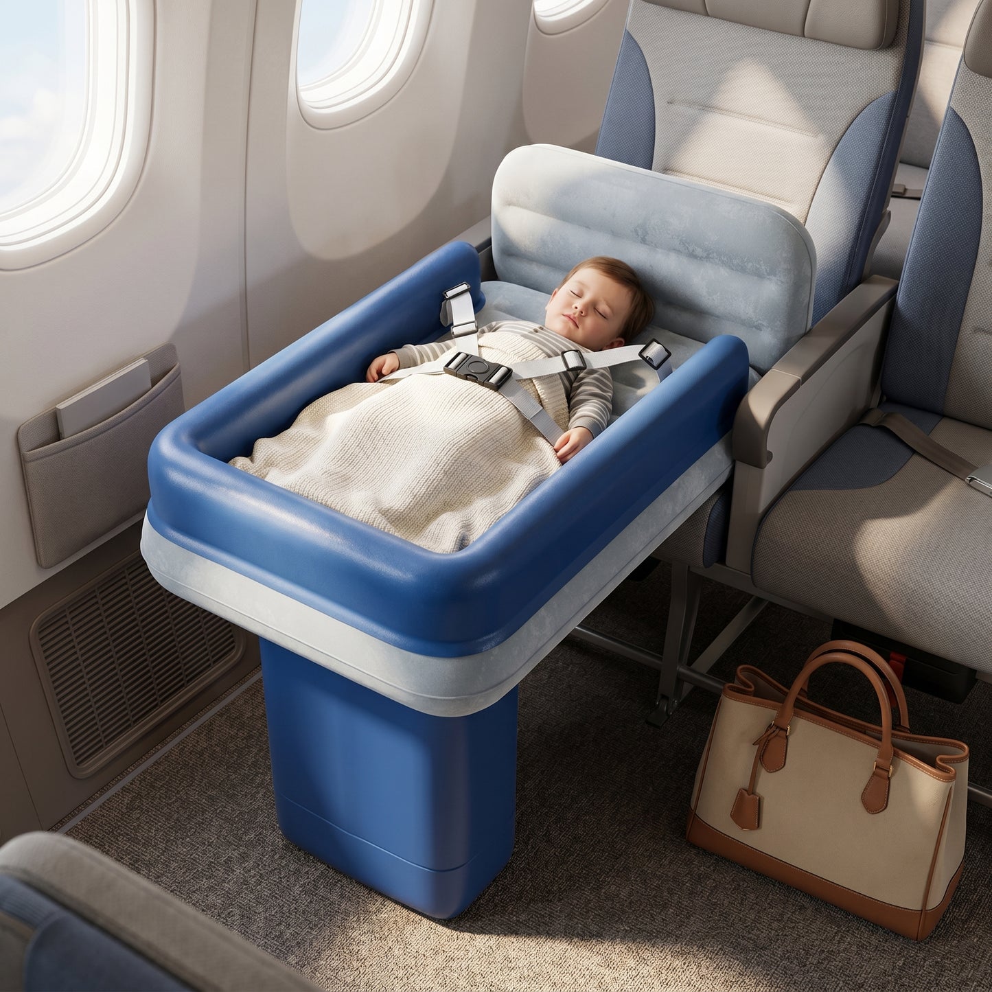 Portable Inflatable Travel Bed for Toddlers
