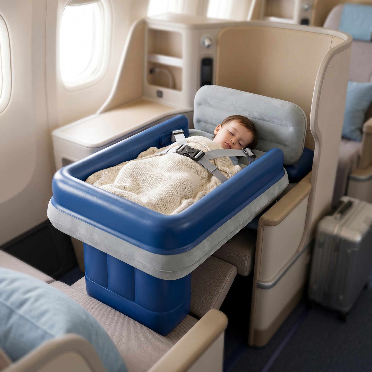 Portable Inflatable Travel Bed for Toddlers