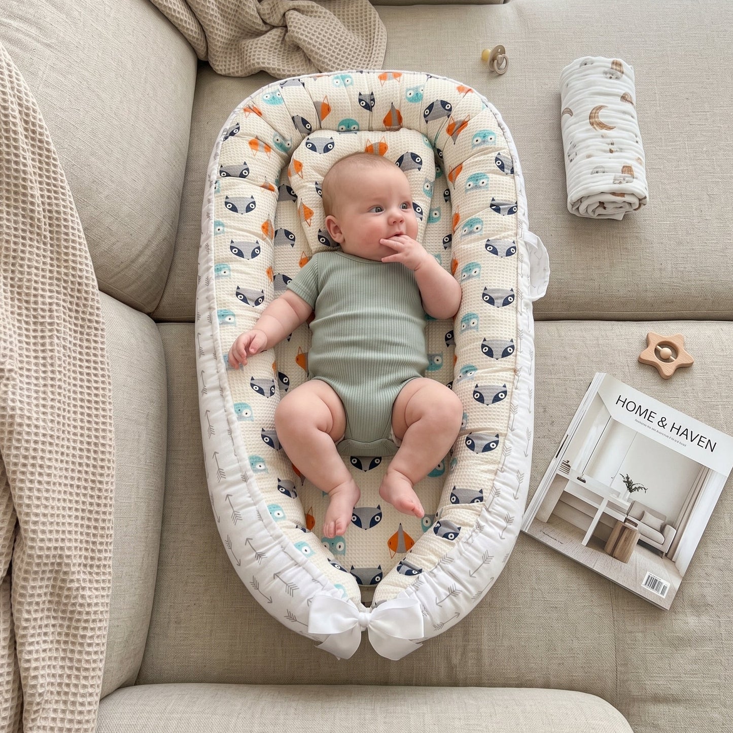 Little Manta Portable Baby Lounger Nest