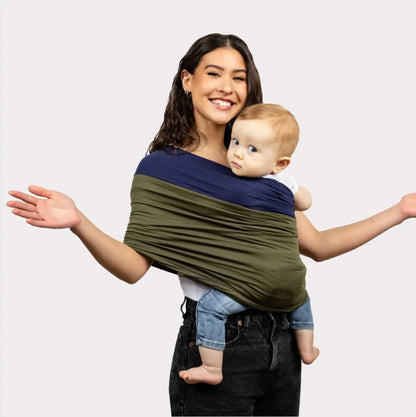 Little Manta Two Tone Baby Wrap Carrier