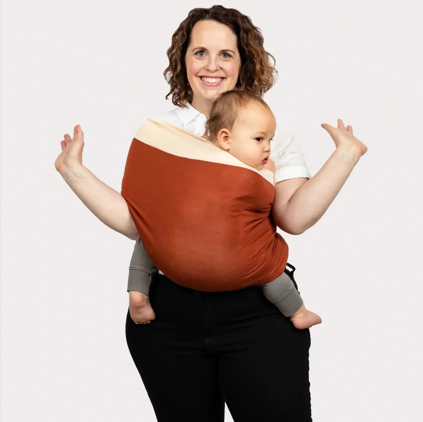 Little Manta Two Tone Baby Wrap Carrier