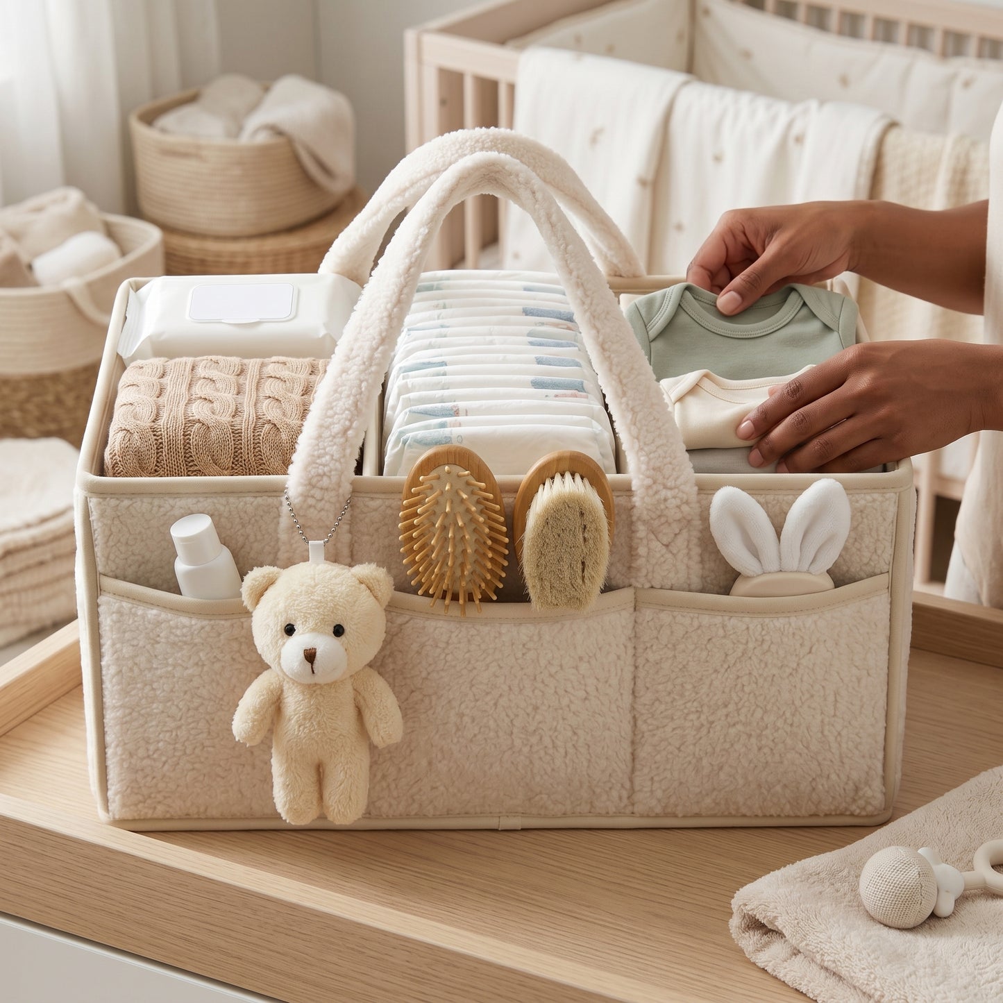 Teddy Nest Baby Organizer Caddy