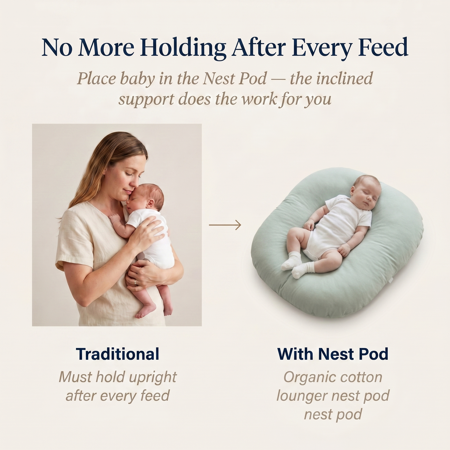 Portable Baby Lounger Nest Pod