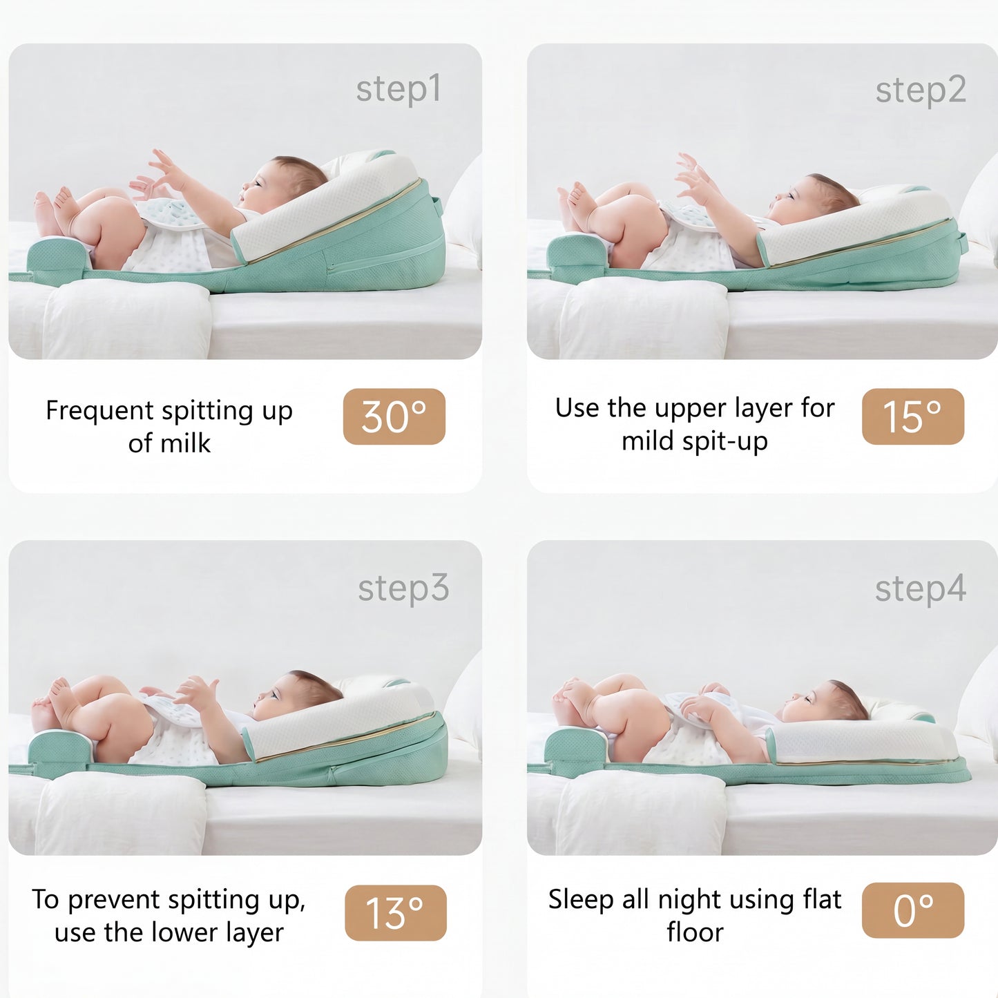 Little Manta Anti-Roll Baby Lounger