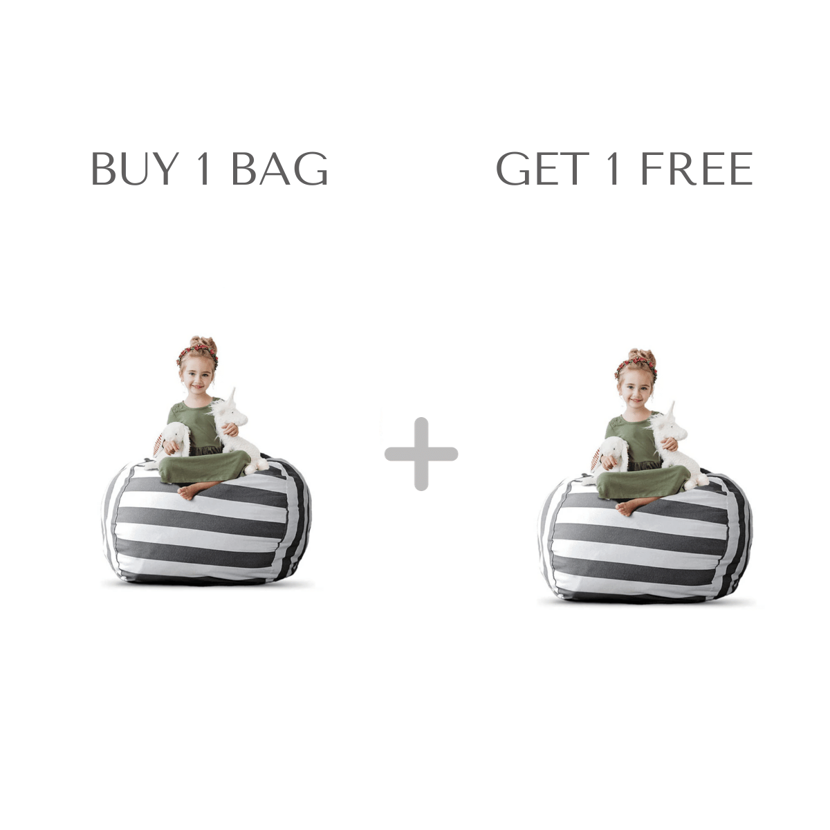 Little Manta Kids Storage Bean Bag