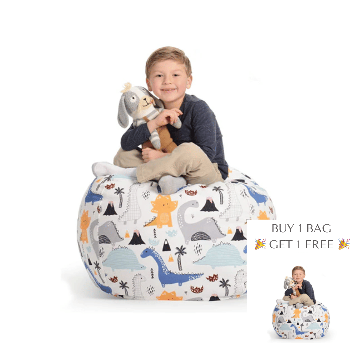 Little Manta Kids Storage Bean Bag